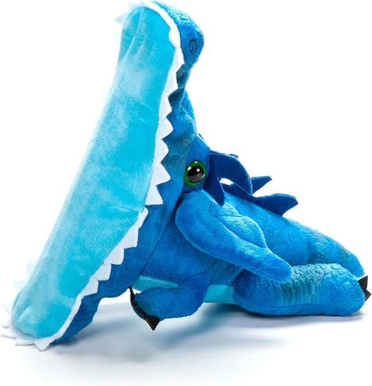 The Petting Zoo Blue Dragon Stuffed Animal Plushie Slap Bracelet, Gifts for Kids, Slapstix Dragon Animals, Dragon Plush Toy 10 Inches