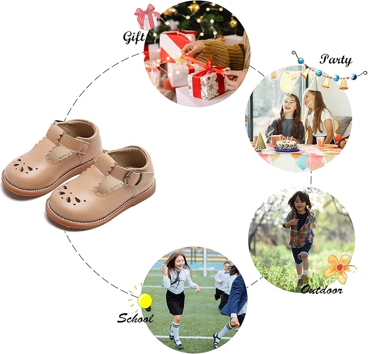 Felix & Flora Toddler Little Girl Mary Jane Dress Shoes
