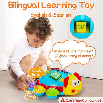 Baby Crawling Toy 6 to 12 Months Spanish English Bilingual 0-3-6 7 8 9 10 12-18 1 Year