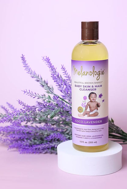 Beautiful Brown Babies Nourishing Gentle Baby Skin and Hair Cleanser, Sulfate- 12 oz