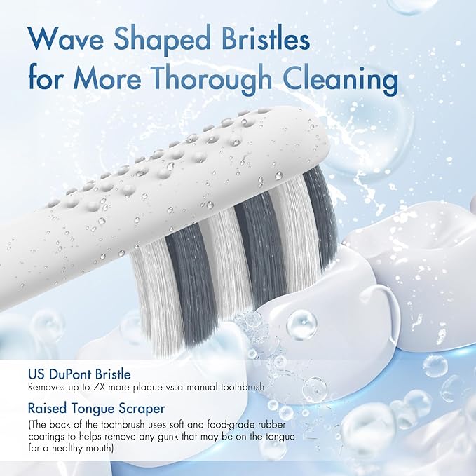 Replacement Toothbrush Heads Compatiable with Quip Electric Toothbrush Refill