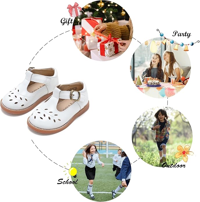 Felix & Flora Toddler Little Girl Mary Jane Dress Shoes