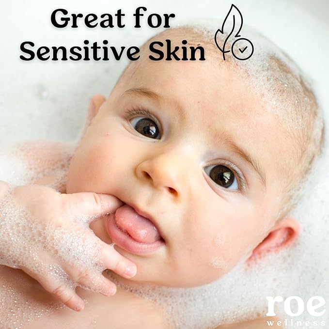 Roe Wellness- Toddler & Baby Body Wash & Shampoo Moisturizing Clean Ingredients | Suitable for Sensitive Skin, Fragrance-Free 9.4 fl