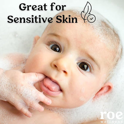 Roe Wellness- Toddler & Baby Body Wash & Shampoo Moisturizing Clean Ingredients | Suitable for Sensitive Skin, Fragrance-Free 9.4 fl
