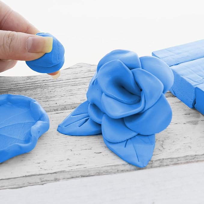 BAZIC Modeling Clay Blue Color 1 LB, Light Dough Art Craft, Non Toxic Gift for Artist Kids Toddler Boys Girls, Bulk for Classroom, 1-Pack