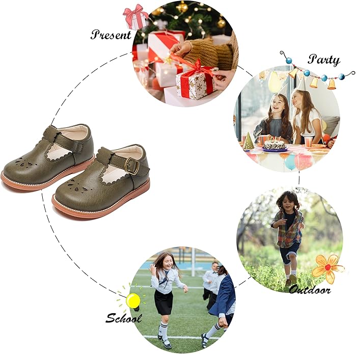Felix & Flora Toddler Little Girl Mary Jane Dress Shoes