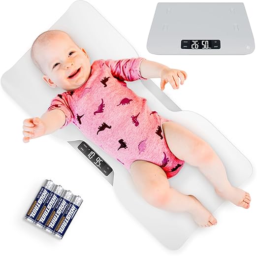 Greater Goods Digital Baby Scale with in-House Algorithm for Wiggly Babies, Infants