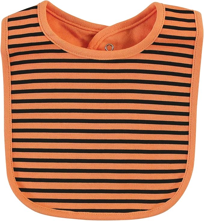 Hudson Baby Unisex BabyCotton Bib and Headband or Caps Set