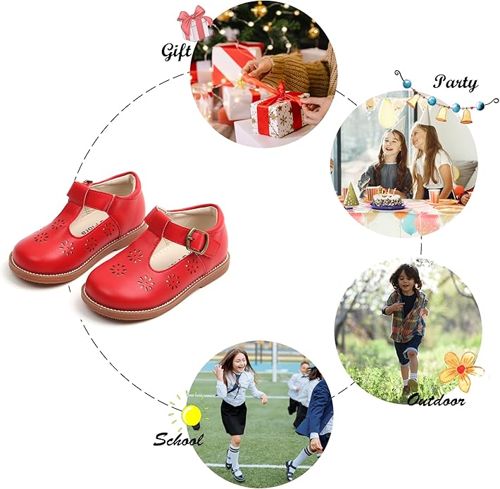 Felix & Flora Toddler Little Girl Mary Jane Dress Shoes