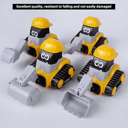Toy Vehicles for Toddlers 2-4,4PCS Car Toys for Toddlers 1-3 6-12-18 Months 1 2 3 Year