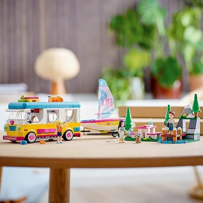 LEGO Friends Forest Camper Van and Sailboat 41681 Building Kit; Forest Toy; New 2021 (487 Pieces)
