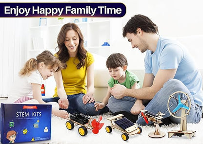 STEM Kits for Kids Ages 8-10-12-14, Stem Toys For Boys Age 8-12, Science Projects For Kids Ages 8-12, Solar Car Building Kits for Boys, Activities Engineering Kit, Gifts For 8 9 10 11 12 Year Old Boys