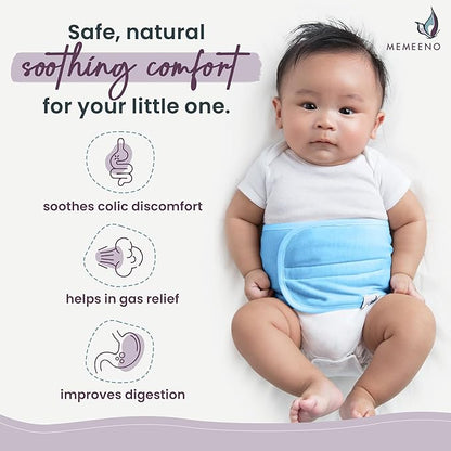 Baby Belly Band for Gas & Colic Baby Relief - Self Heating Belly Band Baby Belly Button Band Colic Band Tummy Wrap for Babies Colic Belt Baby Gas Wrap Colic Baby Relief Newborn