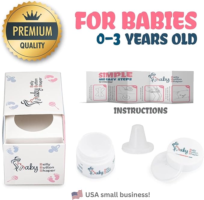 Patented-Baby Belly Button Shaper Plug- Baby Belly Band - Hernia Belt