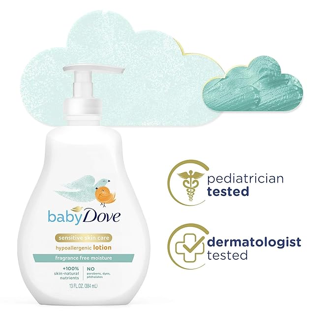 Baby Dove Sensitive Moisture Face and Body Lotion 13 oz(Pack 4)