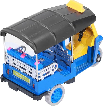RiToEasysports Tricycle Toy, Pull Back Thai Tricycle Simulation Alloy Tuk