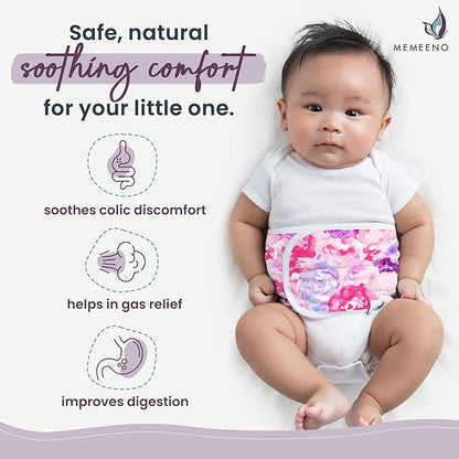 Baby Belly Band for Gas & Colic Baby Relief - Self Heating Belly Band Baby Belly Button Band Colic Band Tummy Wrap for Babies Colic Belt Baby Gas Wrap Colic Baby Relief Newborn