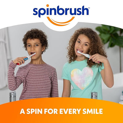 Spinbrush Princess Peach Kids Electric Battery Toothbrush, Soft, 1 ct