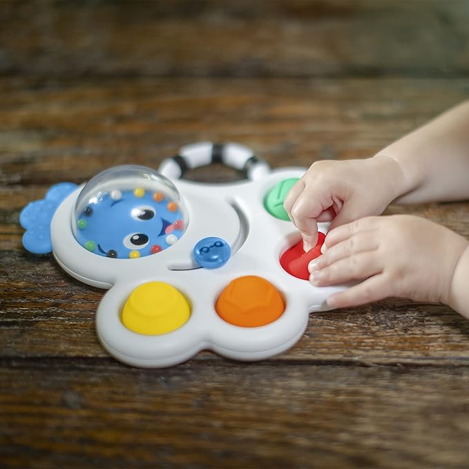 Baby Einstein Octopus 3-in-1 Bubble Pop Dimple Fidget Toy and 6 Months+ 2)