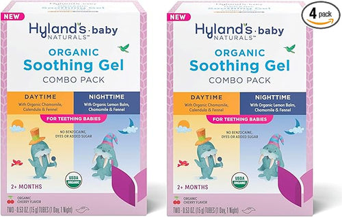 Hyland's Baby - Organic Daytime/Nighttime Soothing Gel Combo Pack, Easy-to-Apply 2 Months 1.06 Ounce (2 Tubes 0.53 oz.) 2)