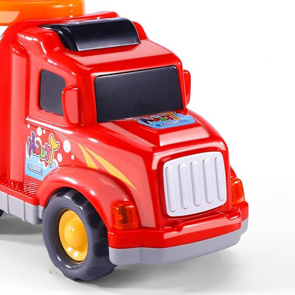 Bennol Carrier Toddler Trucks Vehicles Toys - 5 in 1 Car Toys for 1 2 3 4 5 Year Old Boys Toddlers, Cute Cartoon Kids Toy Cars Friction Power Set