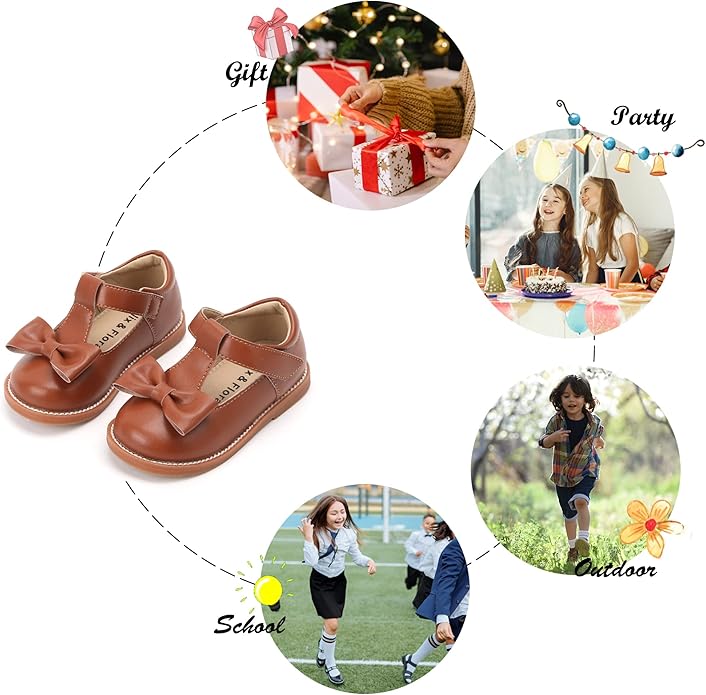 Felix & Flora Toddler Little Girl Mary Jane Dress Shoes
