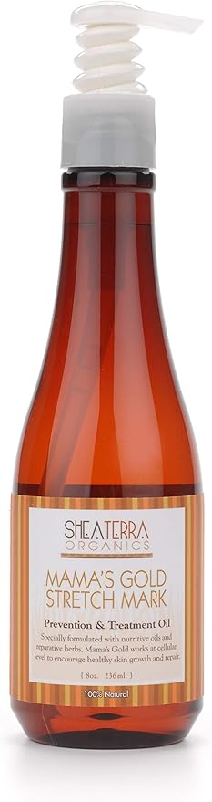 Shea Terra Organics Mama and Baby Collection | Mama’s Gold Stretch Mark Wonder Oil 8oz