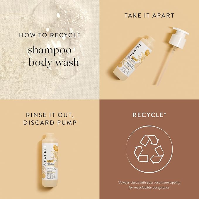 The Honest Company 2-in-1 Cleansing Shampoo + Body Wash | Gentle for Baby 10 fl