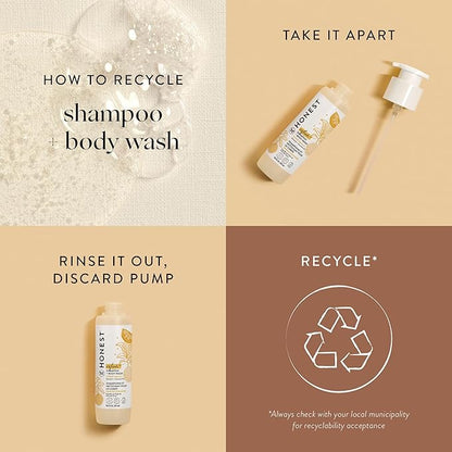 The Honest Company 2-in-1 Cleansing Shampoo + Body Wash | Gentle for Baby 10 fl