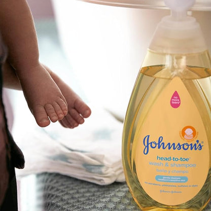 Johnson's Head-to-Toe Gentle Tear-Free Baby & Newborn Wash & Shampoo, Sulfate- 27.1 fl.
