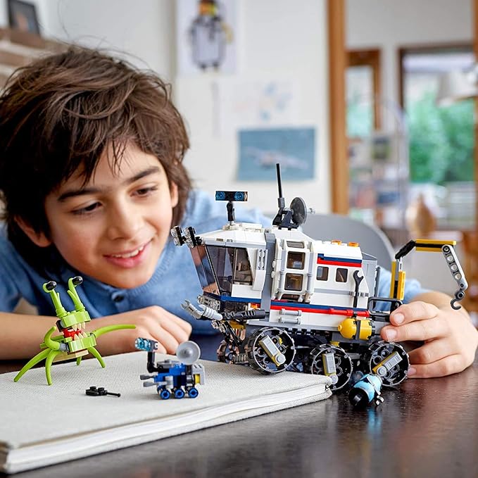 LEGO Creator 3in1 Space Rover Explorer 31107 Building Toy for Kids Who Love Imaginative Play, Space and Exploration Adventures on Exotic Planets (510 Pieces)