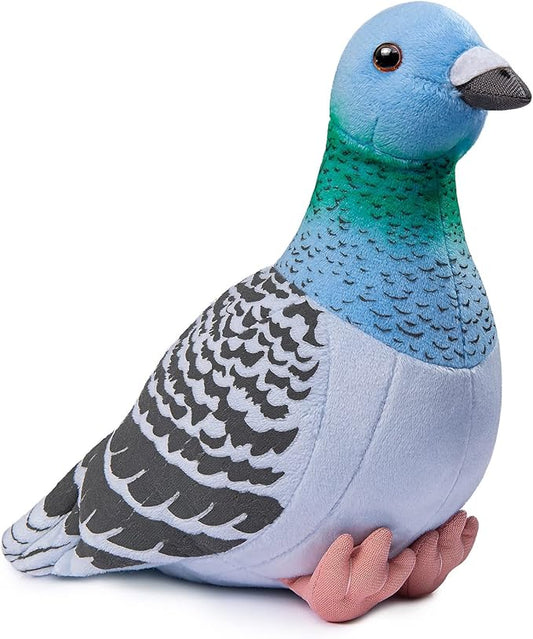 ZHONGXIN MADE Simulation Blue Pigeon Plush Toy - 10 inch Pigeon Blue Stuffed Animal Toy, Cute Pigeon as Gift for Kids