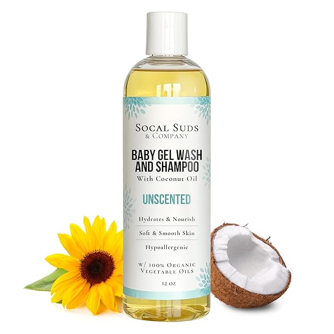 SoCal Suds & Company - 2-in-1 Organic Gel Baby Shampoo & Body Wash 12oz