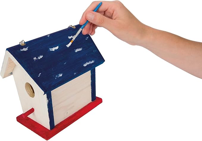 Beetle & Bee Paint A Bird Base, Backyard Birdhouse Kit, Bird House Painting Kit for Kids, DIY Arts & Crafts Gardening For Kids & Teens, Boys & Girls