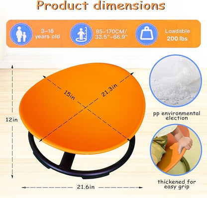 Kids Sensory Swivel Chair,Autism Sensory Spinning Chair for Kids,Sensory Spinning Toy Chair,Kids Coordination Sensory Swivel Products for Ages 3 Years and UP,Training Body Coordination