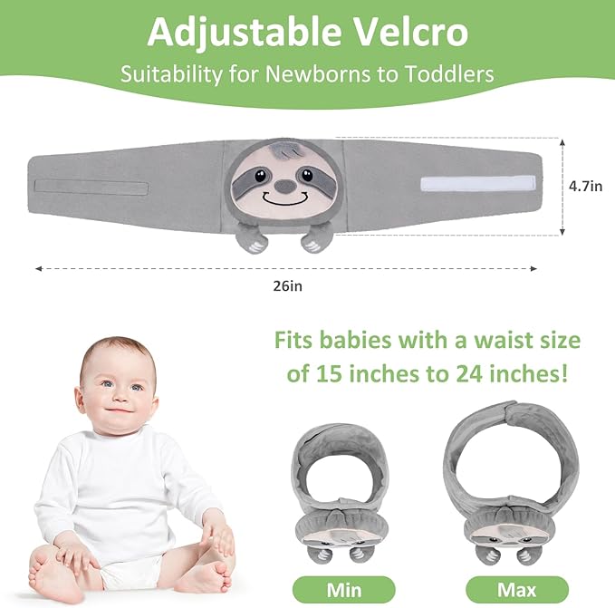 SuzziPad Baby Belly Band for Gas and Colic Relief, Baby Heated Tummy Wrap for Infants Colic Calm