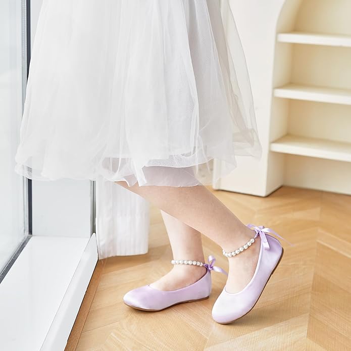 Felix & Flora Girls Toddler Little Ballet Shoes - Flower