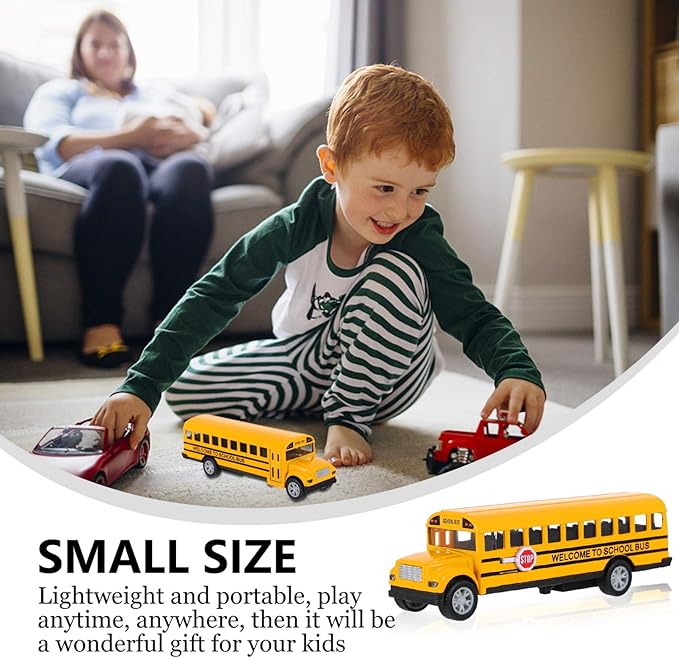 Gadpiparty 1pc School Bus Toy Car Kids School Bus School