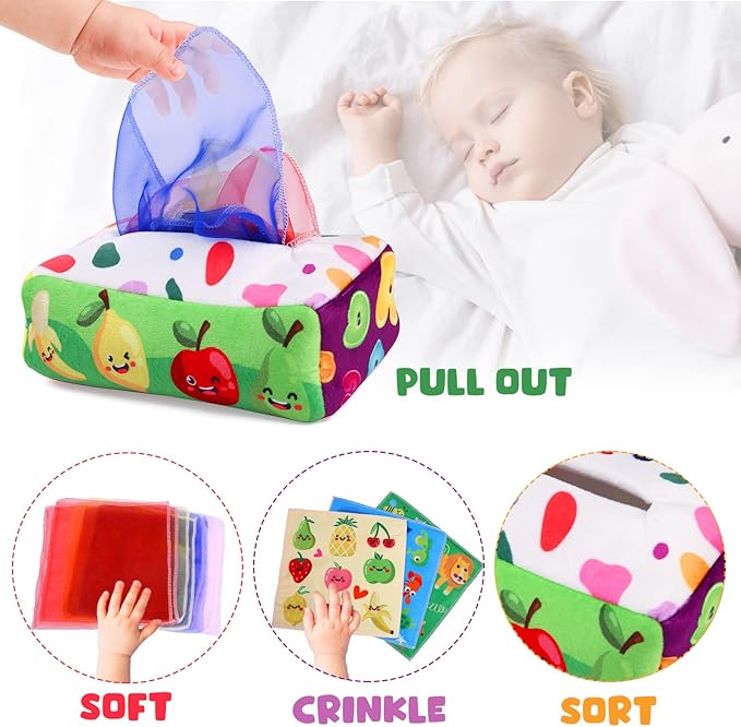 Baby Toys 6 to 12 Months - Baby Tissue Box Toy 1 Year