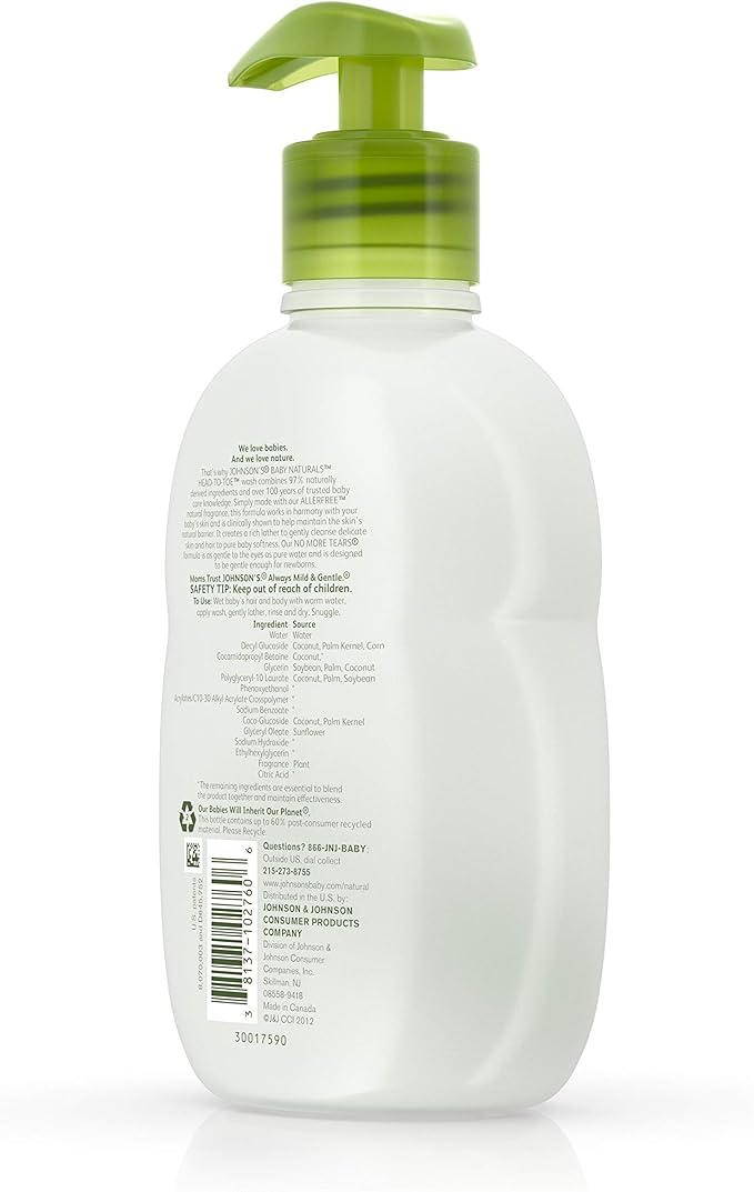 Johnson's, Baby Bath Natural head-to-toe Baby Wash 9 fl