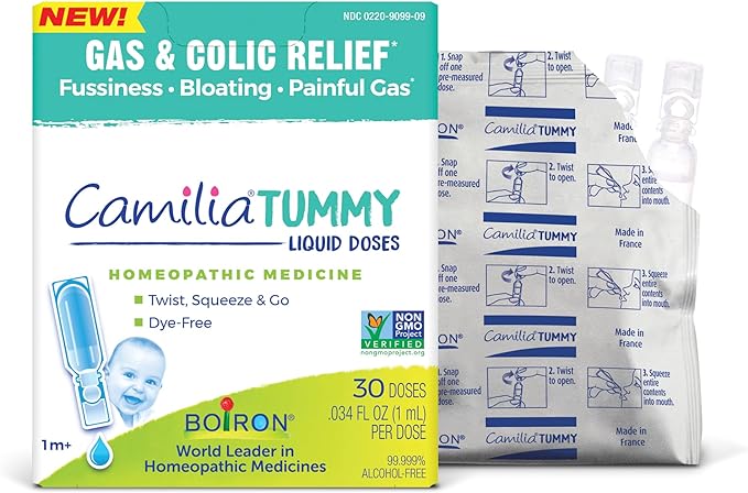 Boiron Camilia Tummy for Colic, Painful Gas 30 Count