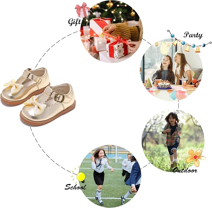 Felix & Flora Toddler Little Girl Mary Jane Dress Shoes
