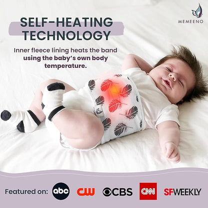Baby Belly Band for Gas & Colic Baby Relief - Self Heating Belly Band Baby Belly Button Band Colic Band Tummy Wrap for Babies Colic Belt Baby Gas Wrap Colic Baby Relief Newborn