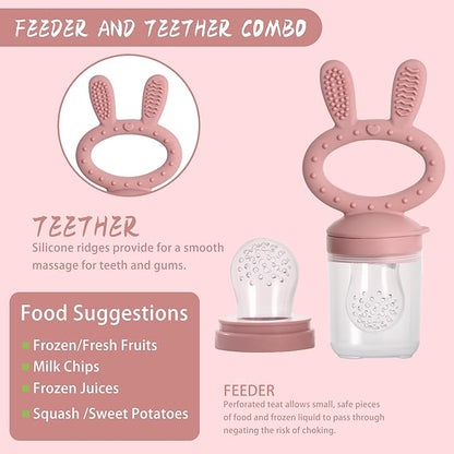 WAJIAYON Baby Breastmilk Popsicle Molds & Baby Fruit Feeder (3 Pack), Baby Food Freezer Tray Storage Containers