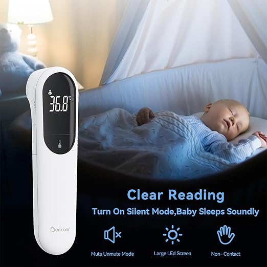 Berrcom No Touch Forehead Thermometer for Adults and Kids, Digital