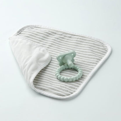 Dr. Brown's Lovey Blanket with Beaded Teether Ring and HappyPaci 100% Silicone One-Piece Pacifier, Soothing Security Blanket Set for Baby 0m+