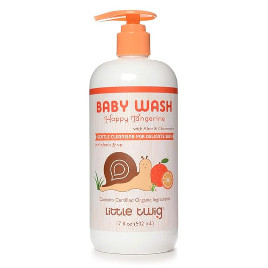 Little Twig 2-in-1 Baby Wash, Hypoallergenic Body Wash with Organic Ingredients 17 fl.