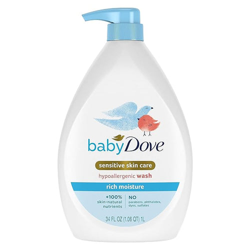 Baby Dove Sensitive Skin Care Baby Wash Rich Moisture For 34 oz