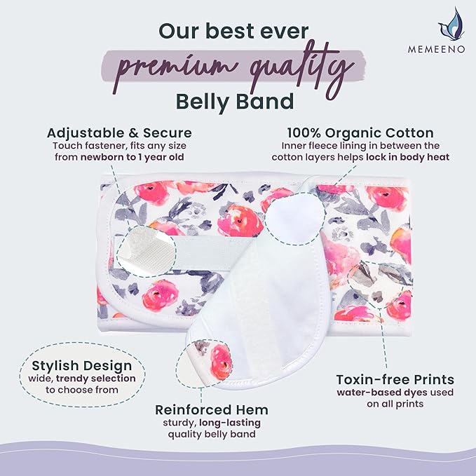 Baby Belly Band for Gas & Colic Baby Relief - Self Heating Belly Band Baby Belly Button Band Colic Band Tummy Wrap for Babies Colic Belt Baby Gas Wrap Colic Baby Relief Newborn