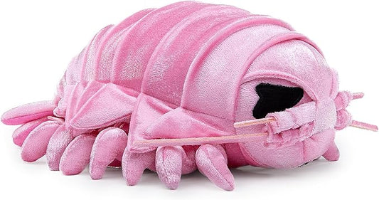 ZHONGXIN MADE Isopod Plush - Lifelike 12” Pink Isopod Stuffed Animal, Realistic Bathynomus Giganteus Arthropod Insect Plushie, Soft Crustaceans Animals Toys Model Dolls Gifts for Kids